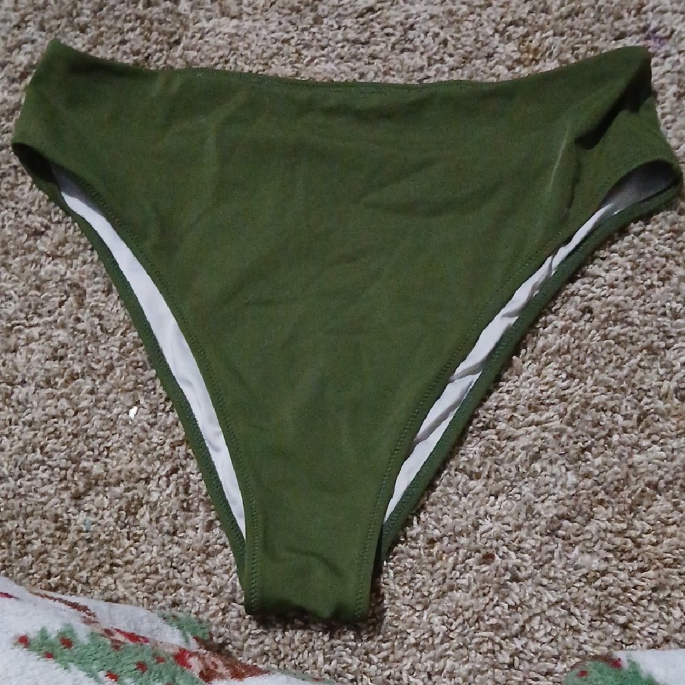 Olive Green Women's Swim Bottom